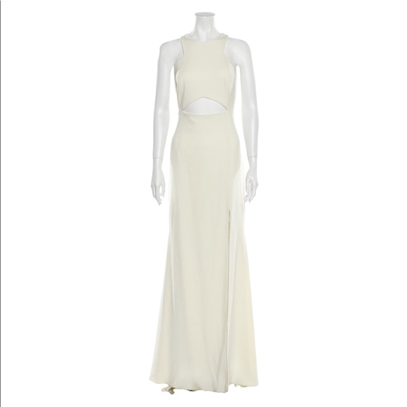 Jay Godfrey long off white dress size 6. - Picture 1 of 5